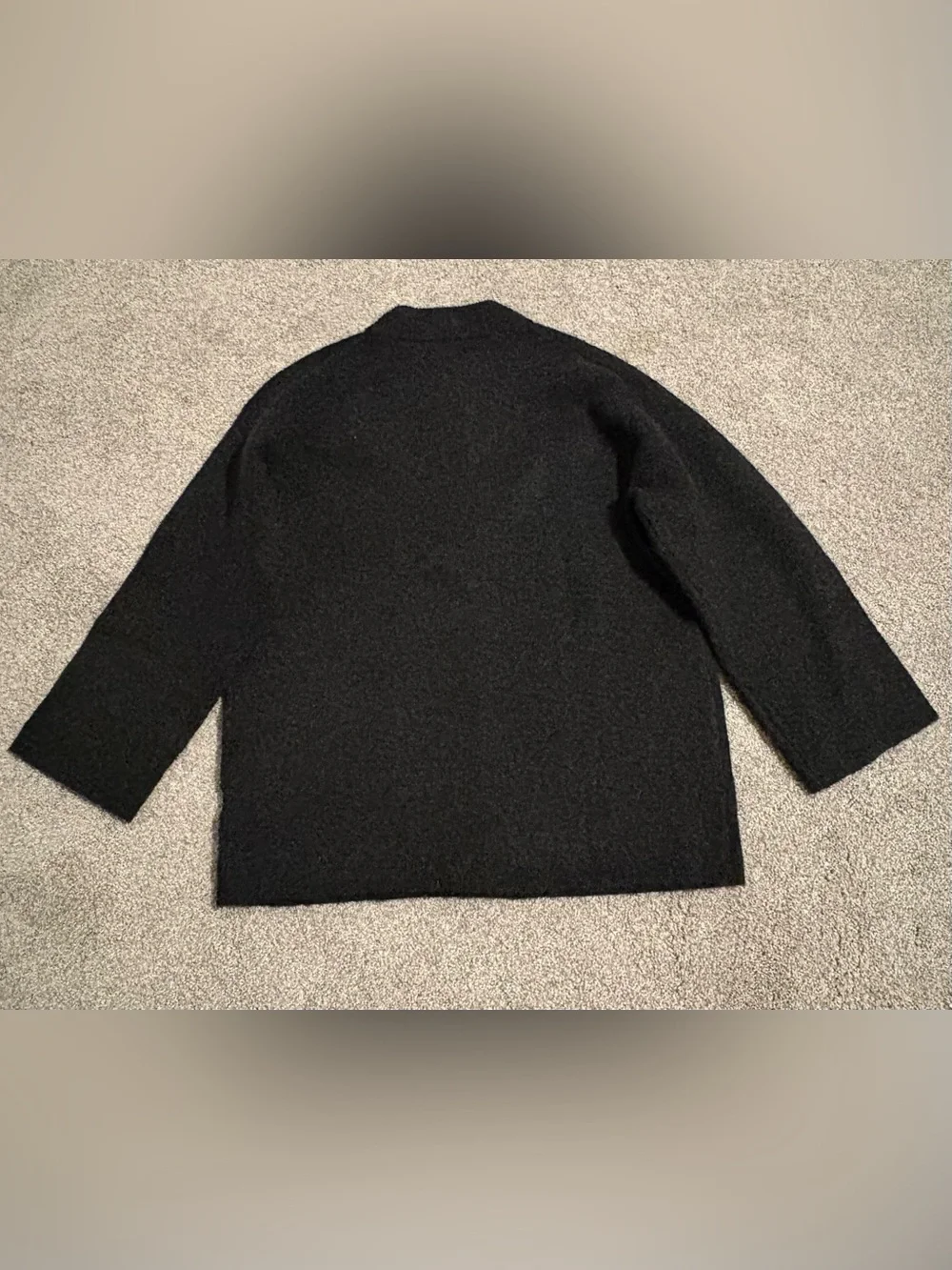 J. Crew Gray Button-Front Crewneck Cardigan